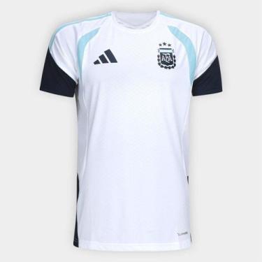 Imagem de Camisa Seleção Argentina Treino 2026 Adidas Masculina, Branco, P