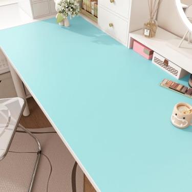 Imagem de Wallderful Papel de parede azul neon descasque e cole fofo papel de parede de cor sólida amigável para locatários azul petróleo papel de parede autoadesivo infantil para armários cozinha bancadas