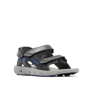 Imagem de Columbia Sandália infantil unissex Techsun com 3 tiras, Cinza escuro/arara azul, 17