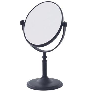Imagem de Espelho De Mesa Oval Dupla Face Aumento 5x Para Maquiagem Skin Care Pe