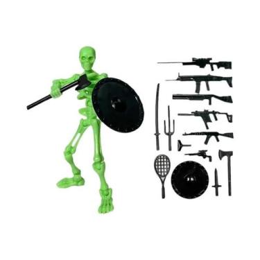 Imagem de Figura De Ação De Esqueleto Articulado Para Halloween Com Múltiplas Ar