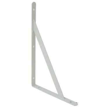 Imagem de Cantoneira de Ferro 25x16cm Mão Francesa Branco - Tudo em Caixa