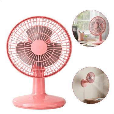 Imagem de Mini Ventilador Turbo 20cm 127V Portátil Silencioso Potente Compacto -