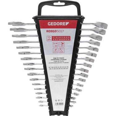 Imagem de Jogo De Chaves Combinadas, 6 Mm A 22 Mm, Aço Cromo Vanádio, 17 Peças, Gedore Red Ostenvonder