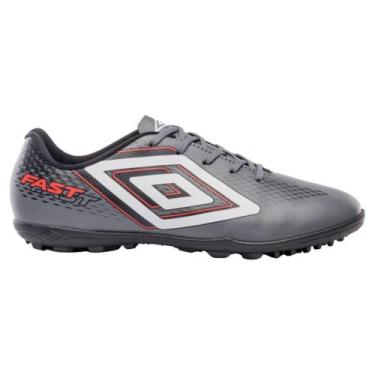 Imagem de Chuteira Society Umbro Fast Ii - Adulto - Masculino, 43, Cinza, Branco