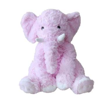 Imagem de Elefante em pelúcia de poliéster 40cm - QUERO PRESENTEAR