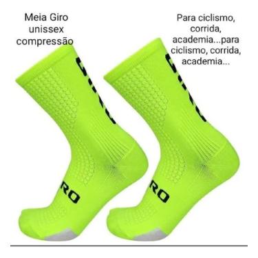 Imagem de Meia Esportiva Ciclismo Corrida Respiráveis Compressão Unisexx Cor:Ver