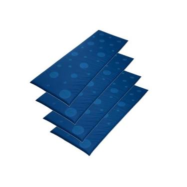 Imagem de Kit com 4 colchonetes confortáveis Camping Luck 65x180x3cm  Luckspuma