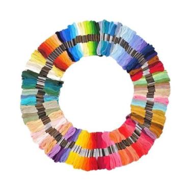 Imagem de Fio De Algodão Para Bordado Colorido 50 100 150 447 Cores, Fio De Pont