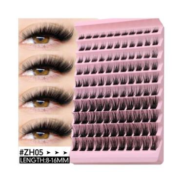 Imagem de Cílios Postiços Naturais Em Tufos 8-16mm, Bandeja Mista De Cílios Indi