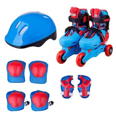 Imagem de Patins Triline Extreme 28-31 com Kit de Proteção e Mochila Play&Fun