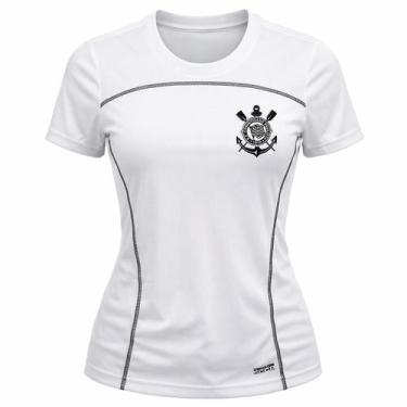 Imagem de Camisa Corinthians Baby Look Recortes Lateral - Feminino Tamanho:PCor: