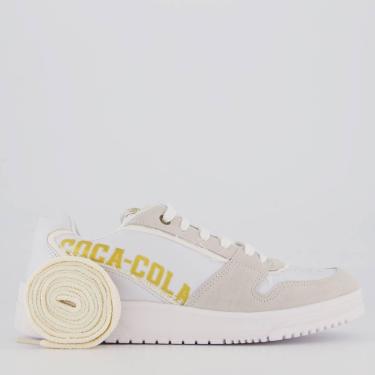 Imagem de Tênis Coca Cola Fresh Feminino Branco e Dourado-Feminino