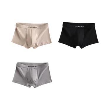 Imagem de Cuecas Boxer Esportivas Respiráveis Masculinas 3PCS, Roupa Íntima Sexy