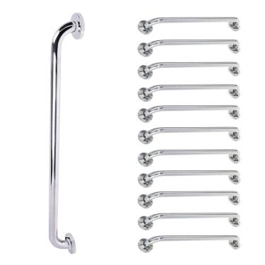 Imagem de Barra de Apoio Alca 80cm kit 11 Uni Acessibilidade Deficiente Cadeirante Idoso Banheiro Box Seguranca Corrimao Corredor