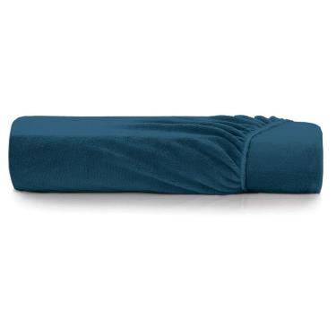 Imagem de Lençol Com Elástico King Altenburg Blend Malha Azul Ultramarine