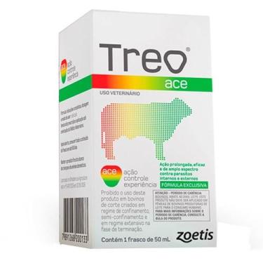 Imagem de Treo Ace Zoetis Doramectina 3,5% Endectocida Injetável para Bovinos 50