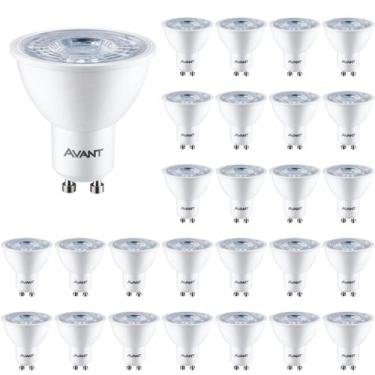 Imagem de 20 Lâmpada Led Dicróica GU10 Amarela 3000K MR16 4,8W Bivolt - Avant