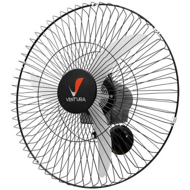 Imagem de Ventilador de Parede Oscilante 60cm Ventura Preto Venti Delta Bivolt
