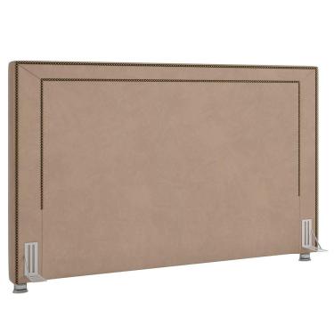 Imagem de Cabeceira Cama Box Casal Queen 160Cm Mali P02 Veludo Bege