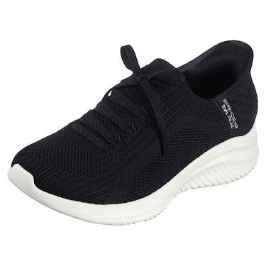 Imagem de Skechers Tênis feminino Hands Free Slip-ins Ultra Flex 3.0 - Brilliant Path, Preto/bran...
