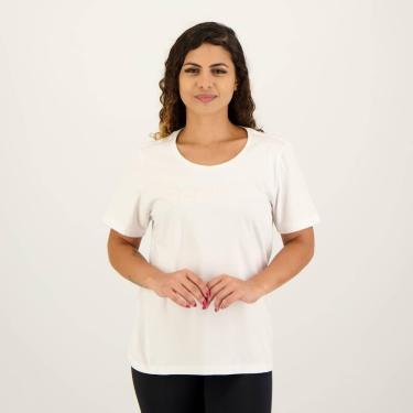 Imagem de Camiseta Reebok Big Logo Linear Feminina Branca-Feminino