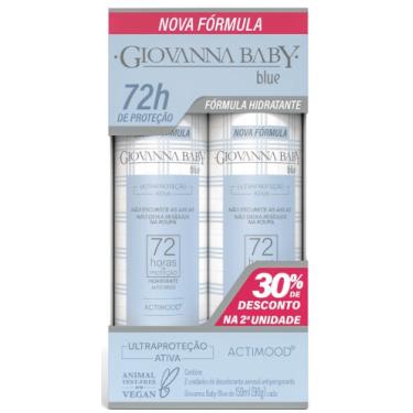 Imagem de Pack Desodorante Aerosol Antiperspirante Jato Seco Giovanna Baby Blue 150ML