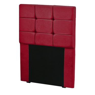Imagem de Cabeceira Para Cama Box Solteiro Julia 0,88m Veludo Com Botões 90x126x10cm Vermelho Sta...