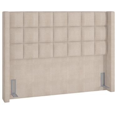 Imagem de Cabeceira Cama Box Casal Queen 160cm P05 Paris Linho Creme