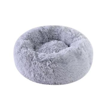 Imagem de Caminha De Pelúcia Pet Redonda Para Cachorros E Gatos 50x50 Cor:Cinza_