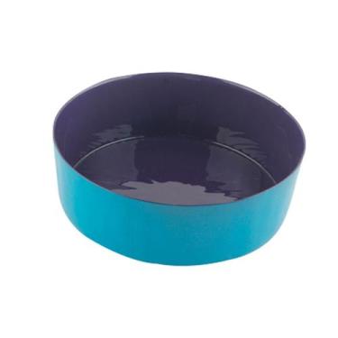 Imagem de Centro de mesa Milky vidro roxo azul 1,4L 20x6,5cm -L Hermitage - L'He
