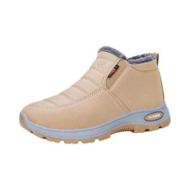 Imagem de Botas De Neve Impermeáveis Femininas De Inverno Com Pelúcia, Quentes, 