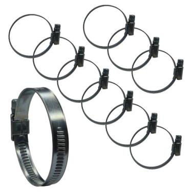 Imagem de KIT 10 Abraçadeira 38X51mm aço zincado mangueira de jardim - Lumaflex