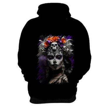 Imagem de Blusa de Frio La Catrina Mexicana Dama Esqueleto 4 - Kasubeck Store®, 