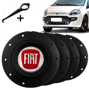 Imagem de Jogo Calota Central Fiat Punto Palio Uno Aro 13 14 15 Amarok - GFM