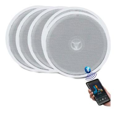 Imagem de Kit Som Ambiente Bluetooth 1 Caixa Ativa+4 Passivas Embutir - ORION