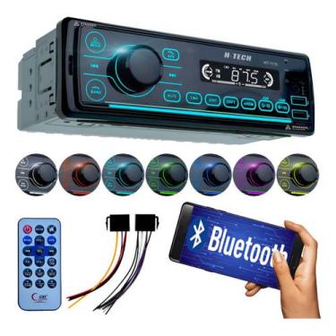 Imagem de Rádio para carro Aparelho de Som Automotivo toca MP3 Bluetooth 2 entra
