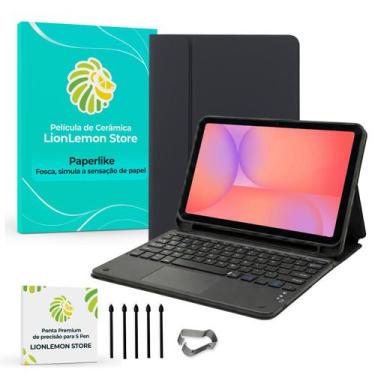 Imagem de Kit Capa Preta Noir Luxe para Samsung Galaxy Tab S10 Lite + Pontas par