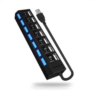 Imagem de Hub USB 2 0 Extensor 7 Porta com Alta Velocidade de Transferência - Le