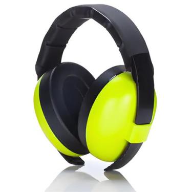 Imagem de Abafador de Ruído Protetor Auricular Ajustável 25dB Infantil Amarelo -