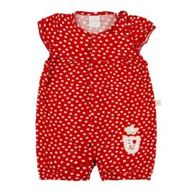 Imagem de Macacão Pró Baby com bolinhas Vermelhas