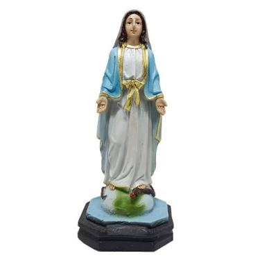 Imagem de Imagem Nossa Senhora das Graças Resina 16 cm santa filhos - ASA