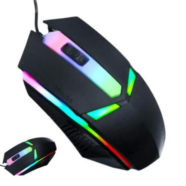 Imagem de Mouse Gamer Para Jogo 1.200 DPI Óptico com LED RGB USB - anúbis
