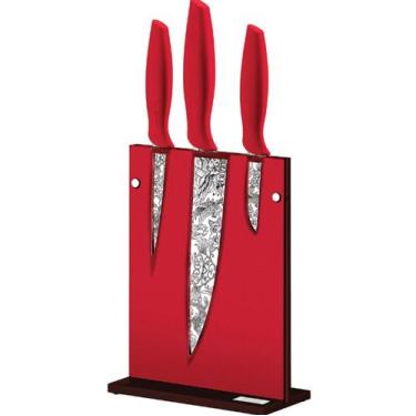 Imagem de Conjunto de Facas Tramontina Design Collection Skin Vermelho