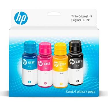 Imagem de Kit tintas HP GT52 GT53 Original Preto, Ciano, Magenta, Amarelo,
