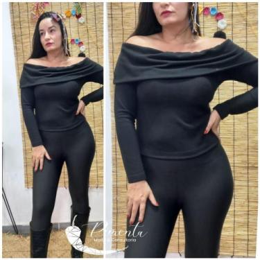Imagem de Blusa ciganinha blusa ombro a ombro blusa segunda pele lanzinha - Pime