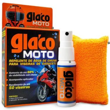 Imagem de Cristalizador de Viseira Glaco Moto Capacete Farol Retrovisor Spray 20