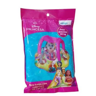 Imagem de Boia Bebê Inflável Fralda Bote Cobertura Princesas Cinderela - ETITOYS