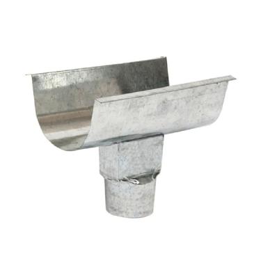 Imagem de Emenda Platibanda C.28 com Bocal 391 para Drenagem Pluvial em Aco Galvanizado Calha Forte
