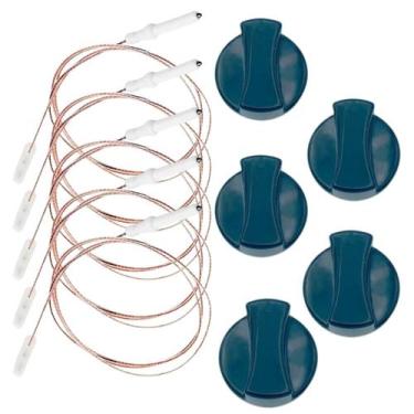 Imagem de 5 Eletrodo Vela + 5 Botão Fogão Cooktop Fischer - Valtec Shop